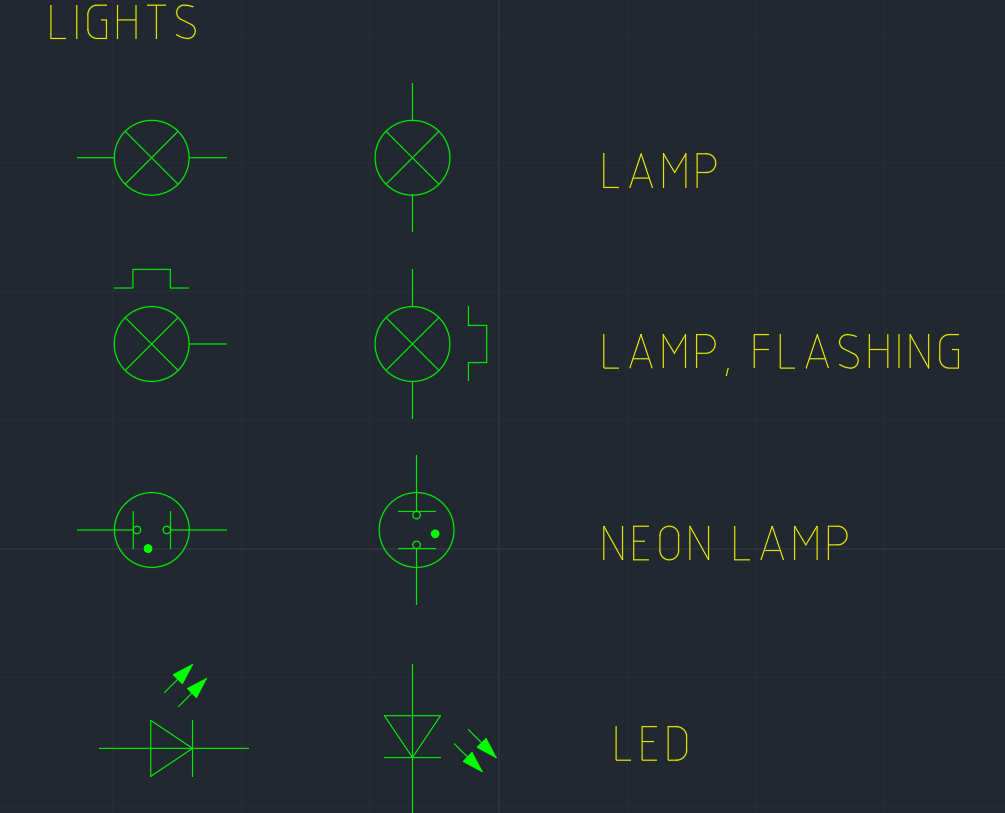 electrical lighting symbols cad blocks free download