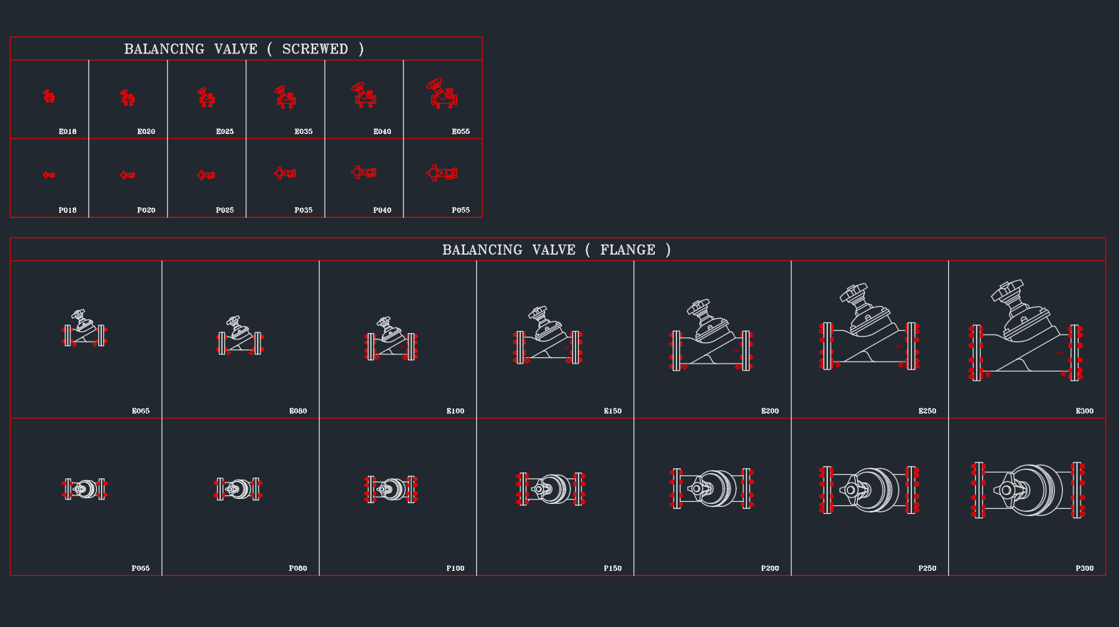 Balancing Valve CAD Block | DWG Drawing Download