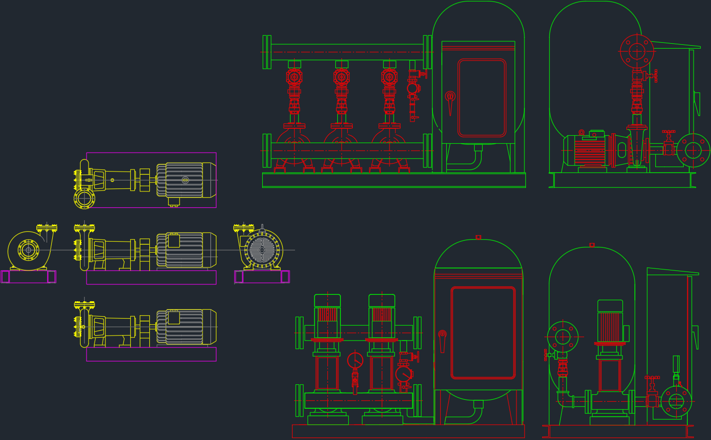 Booster Pump CAD Block | Plumbing DWG Download
