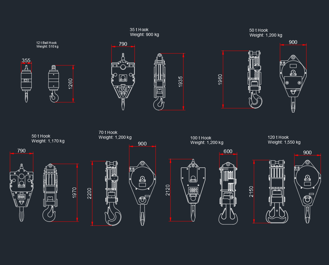 Crane Hook CAD Block | Lifting Component DWG Download