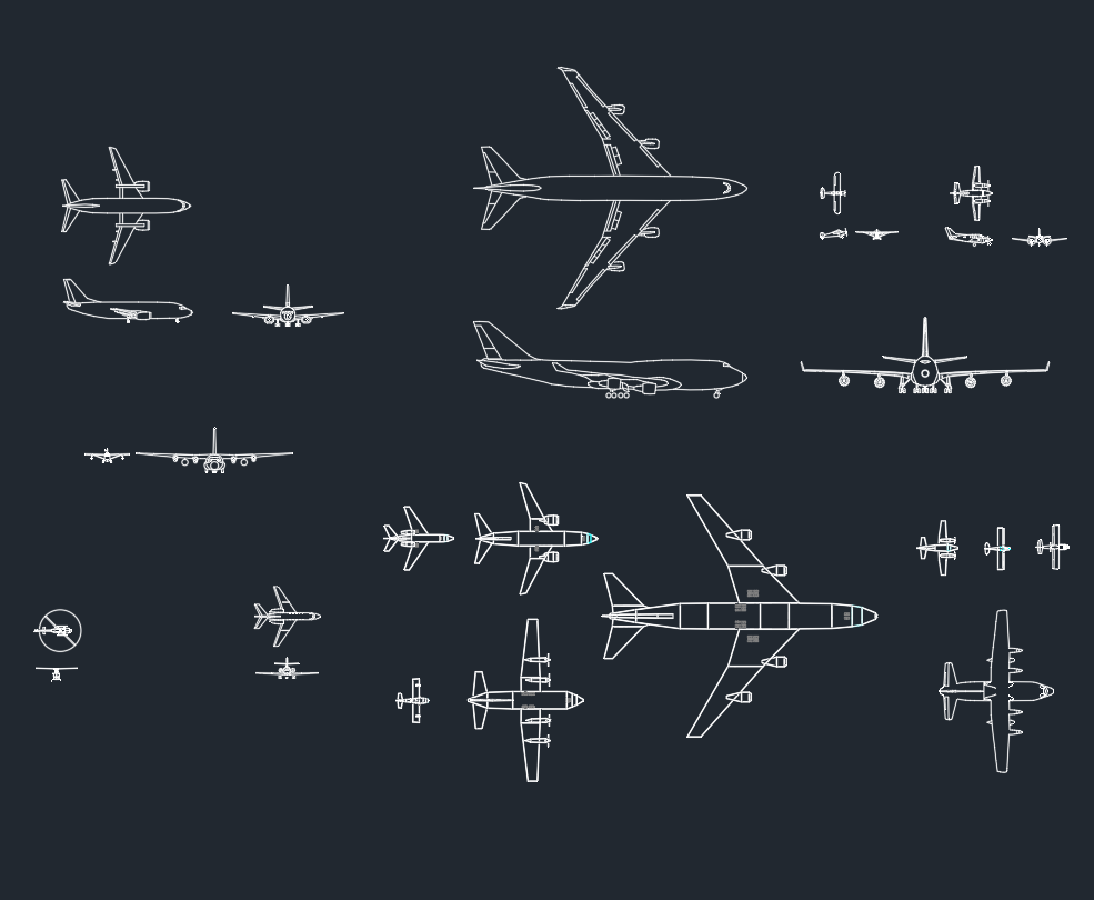 Airplane CAD Block | Aircraft DWG Drawing Download