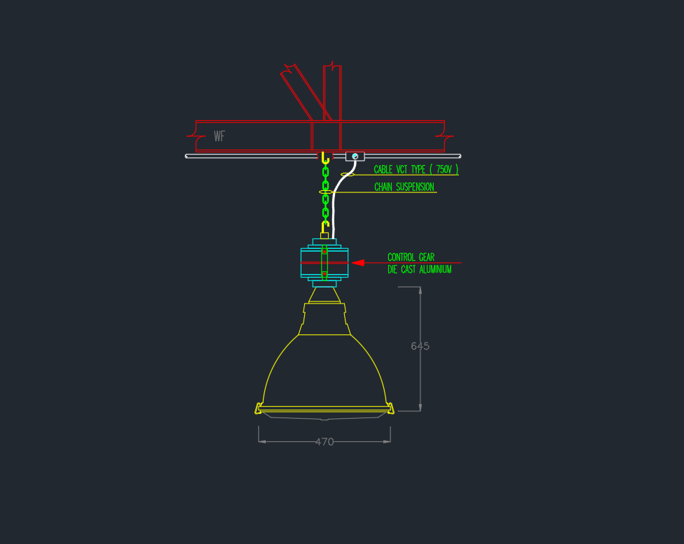 High Bay Light CAD Block | AutoCAD Drawing Download