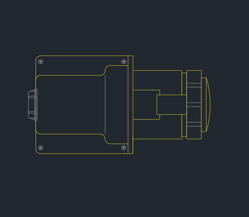 Power Receptacle Lock Type CAD Block | AutoCAD Drawing