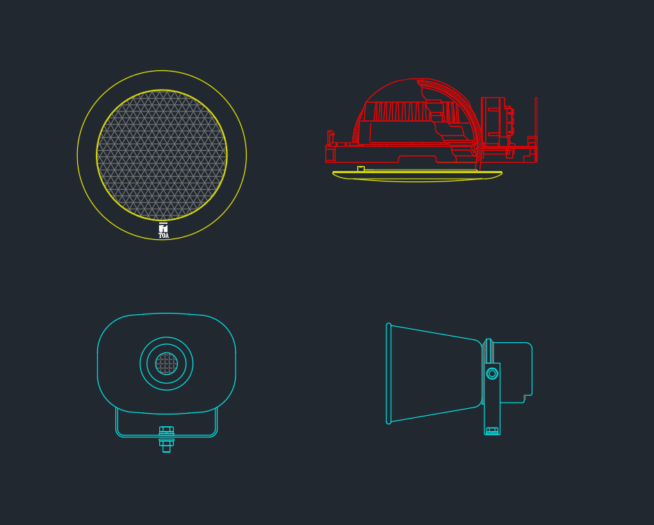 Speaker CAD Block | AutoCAD Drawing Download