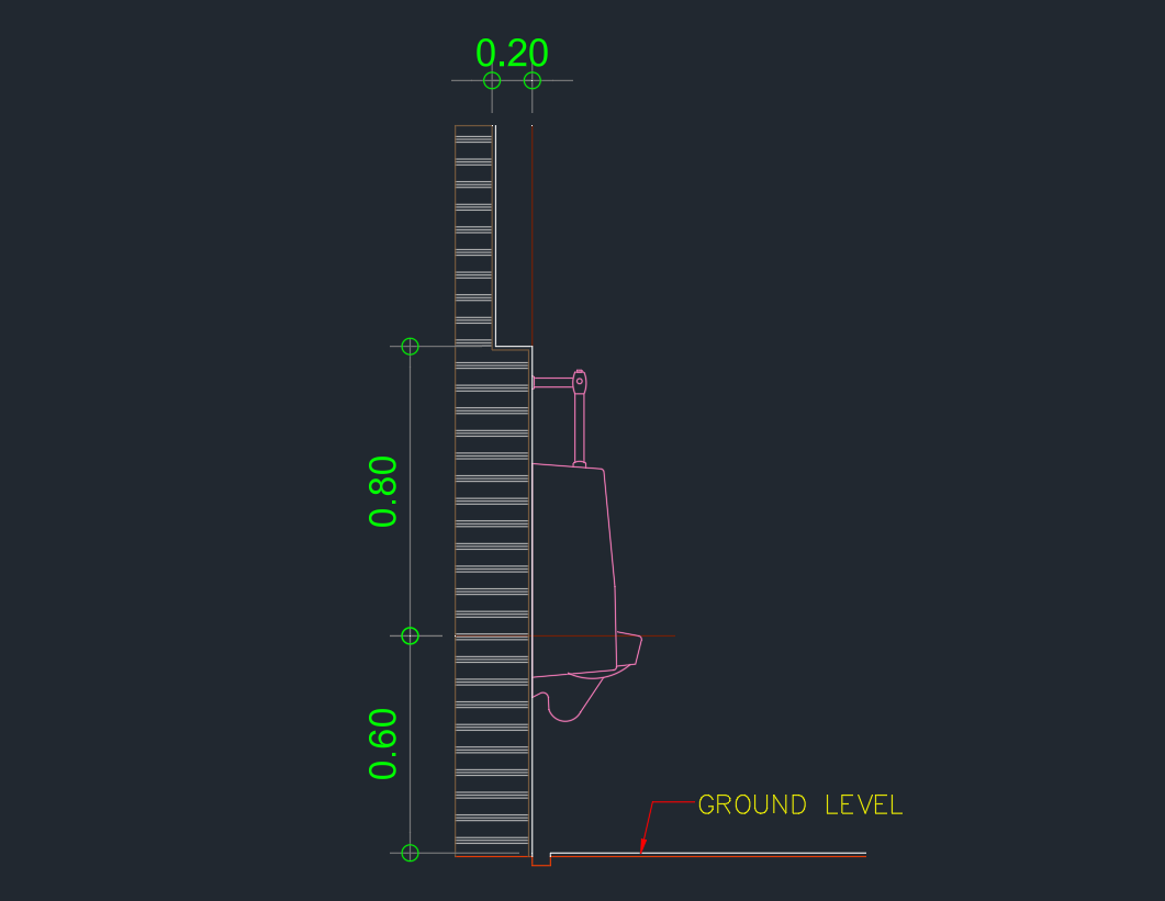 Urinal CAD Block Download | AutoCAD Drawing for Installation