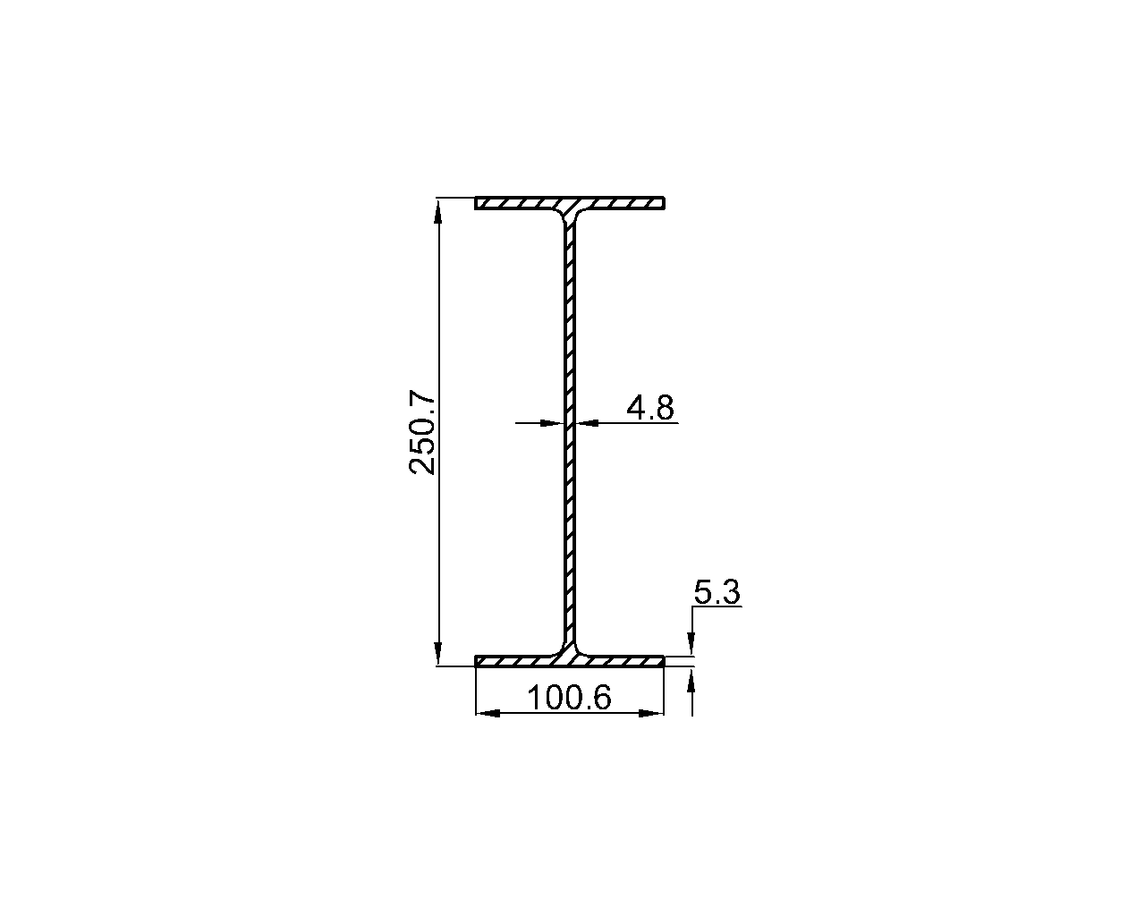 W10x12 Steel Beam Dimensions, Weight & Properties