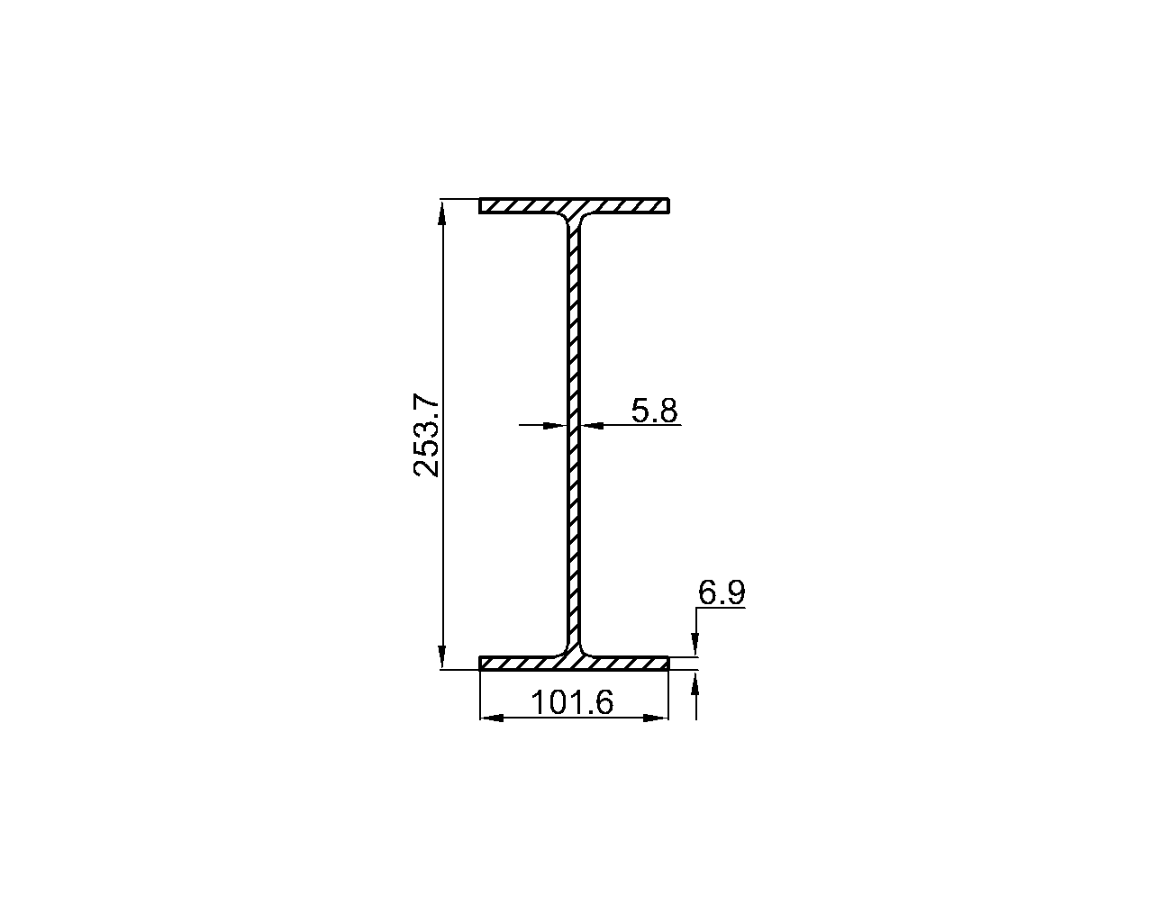 W10x15 Steel Beam Dimensions, Weight & Properties