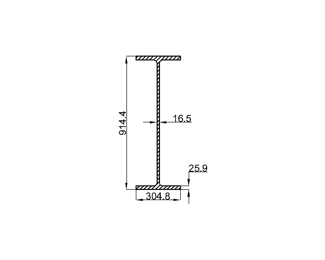 W36x160 Steel Beam Dimensions, Weight & Properties