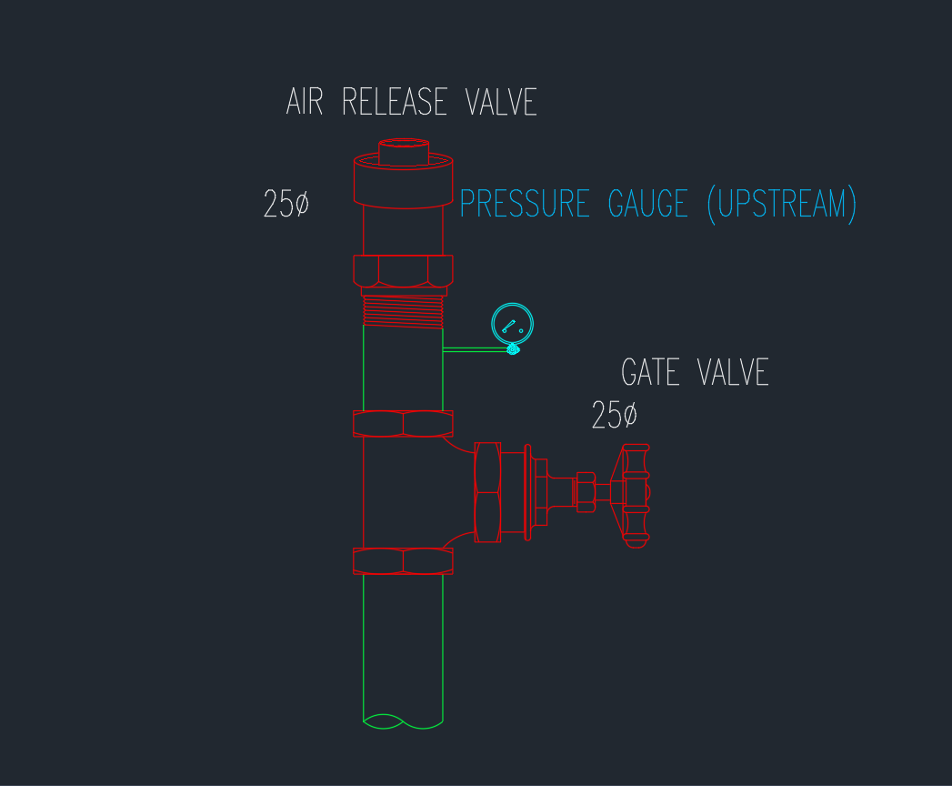 Air Release Valve | AutoCAD Detail DWG Drawing
