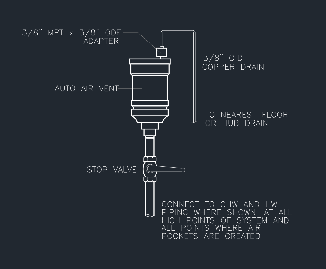 Auto Air Vent Details For AutoCAD Drawing