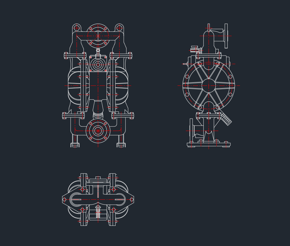 Diaphragm Pump – Working Principle & DWG Drawing Download